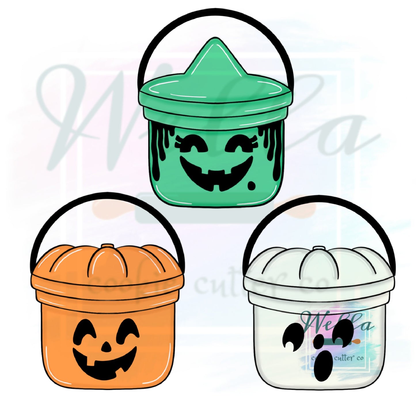 Halloween Trick or Treat Bucket Cookie Cutter