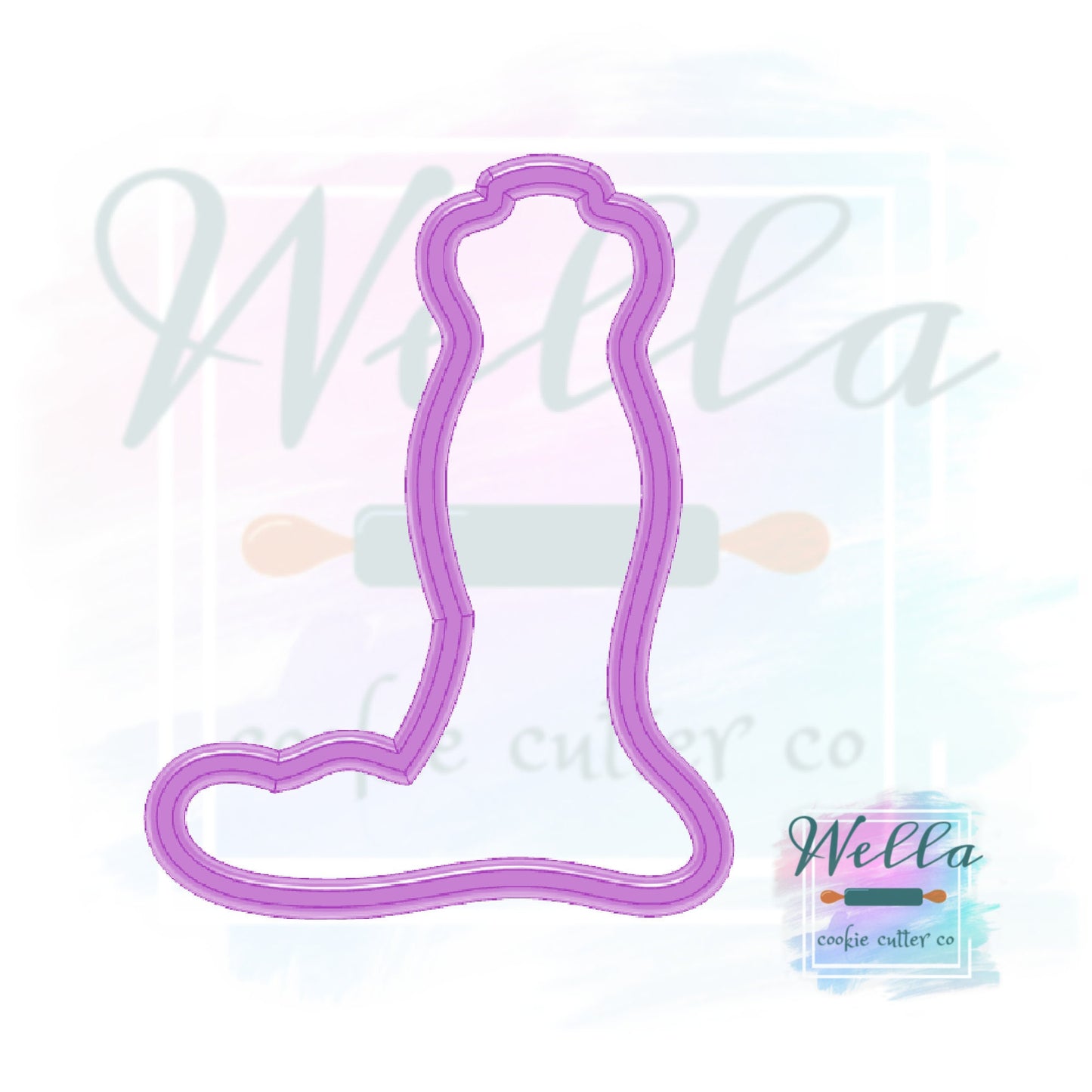 Wedding Dress #1 Cookie Cutter, Bridal Shower Cookie Cutter