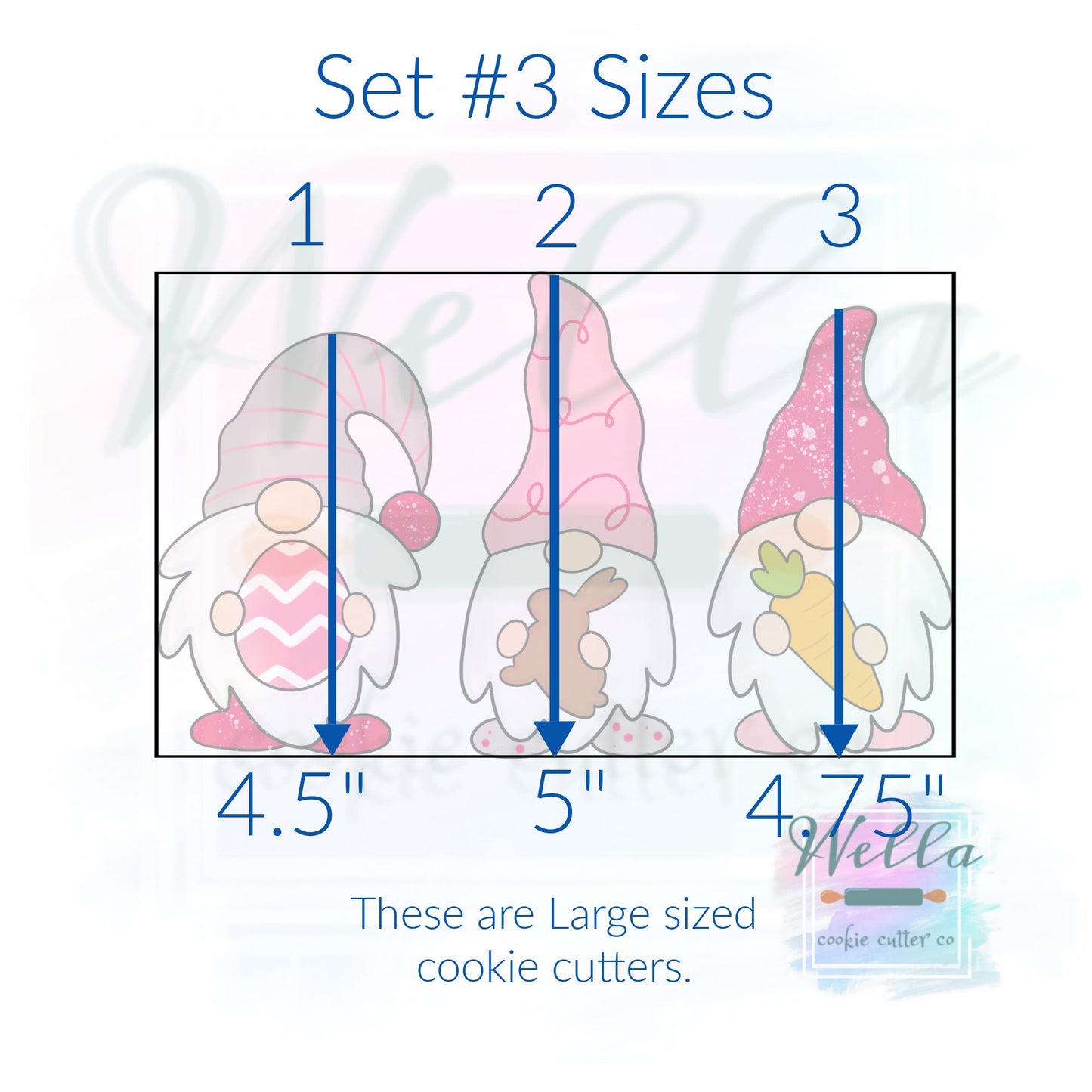 Gnome Set Cookie Cutters, Holiday Gnome Cookie Cutters, Halloween Gnome Cookie Cutters, Christmas Gnomes, Easter Gnomes Cookie Cutters