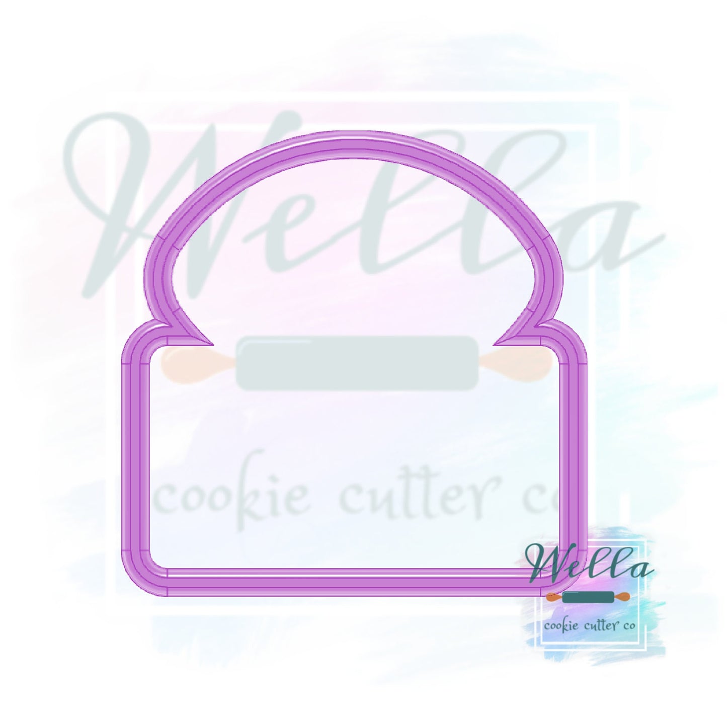 Football Name Plaque Cookie Cutter