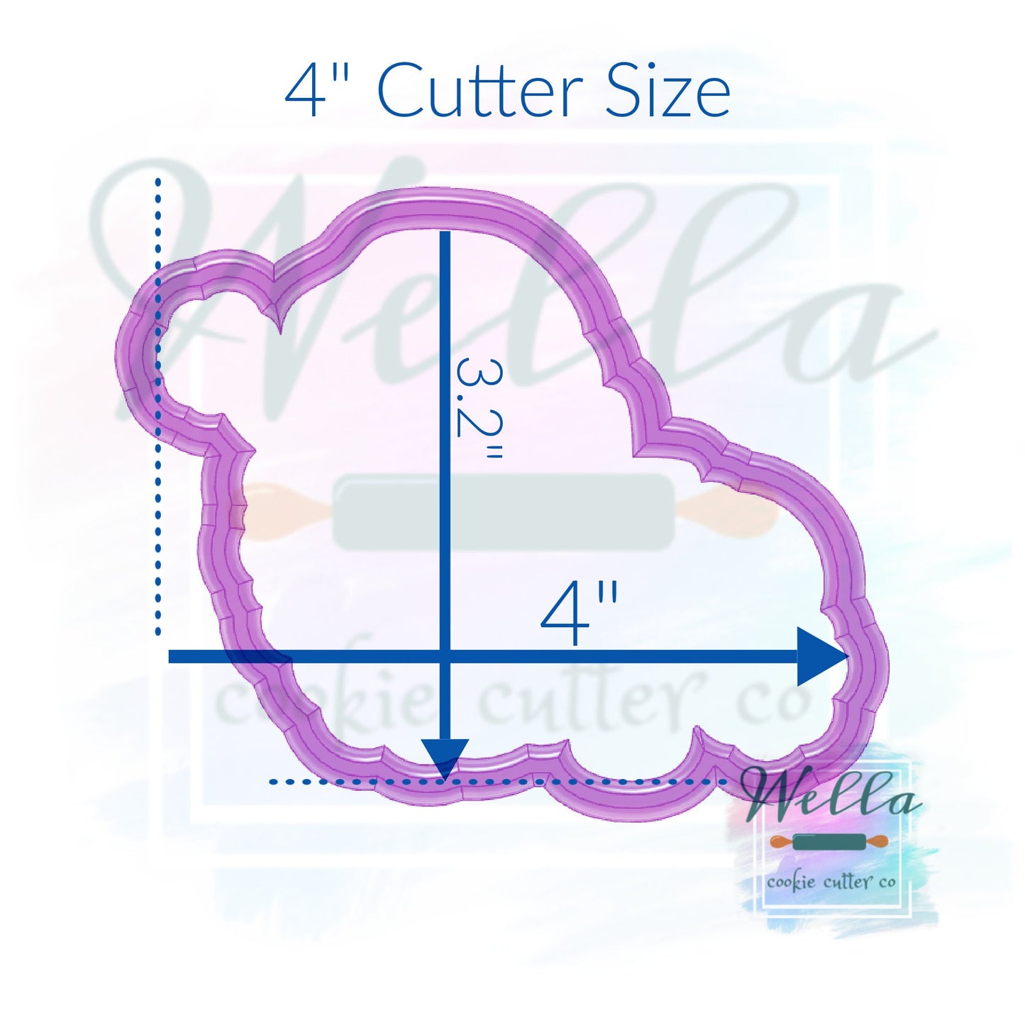 Bougie Santa Cookie Cutter with Optional Stencil, Santa with Tumbler Cookie Cutter