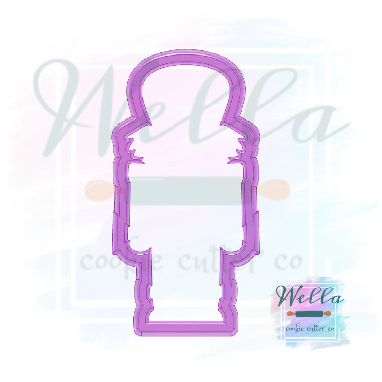 Nutcracker Cookie Cutter with Optional Stencil