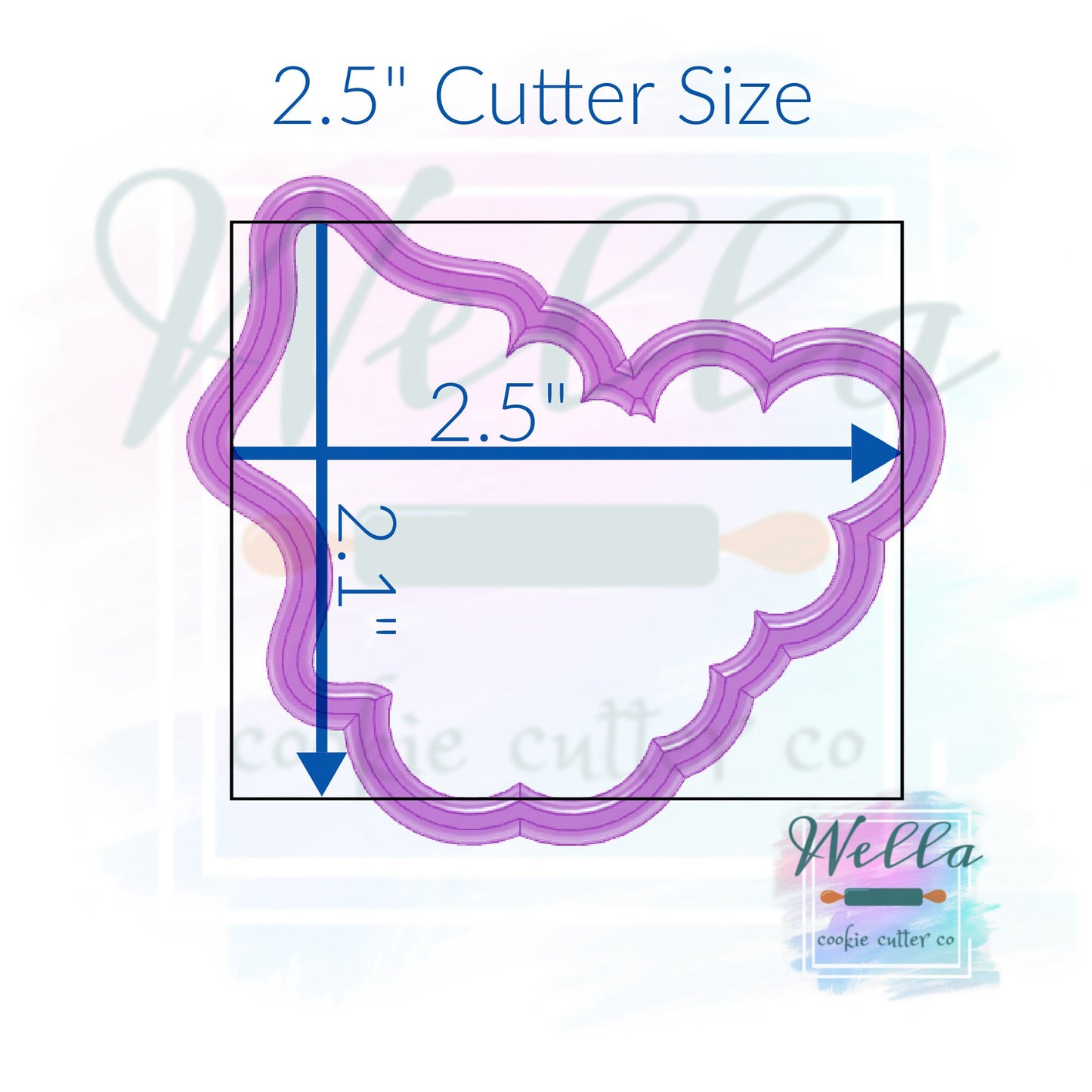 Holly Bunch Cookie Cutter, Christmas Cookie Cutter