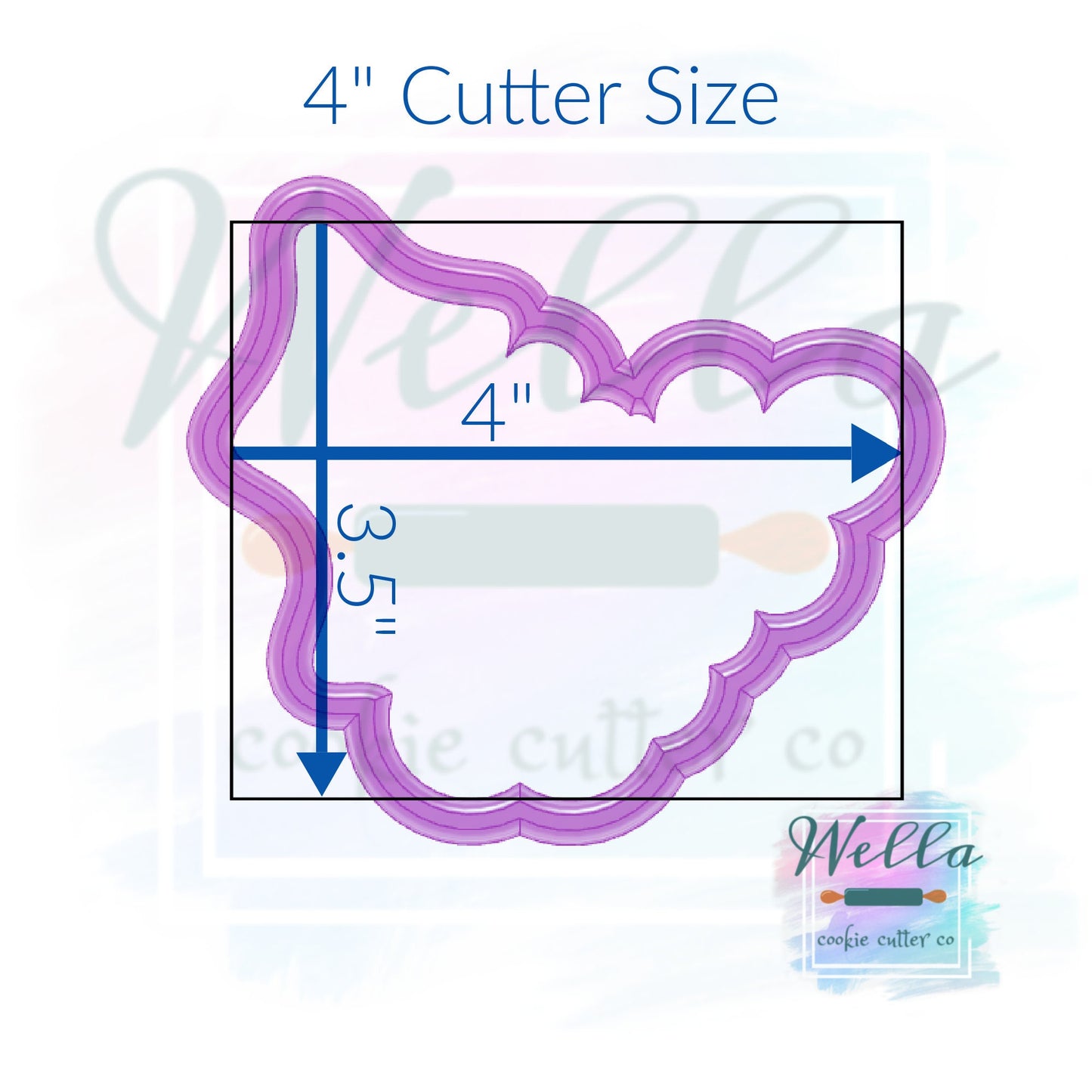 Holly Bunch Cookie Cutter, Christmas Cookie Cutter