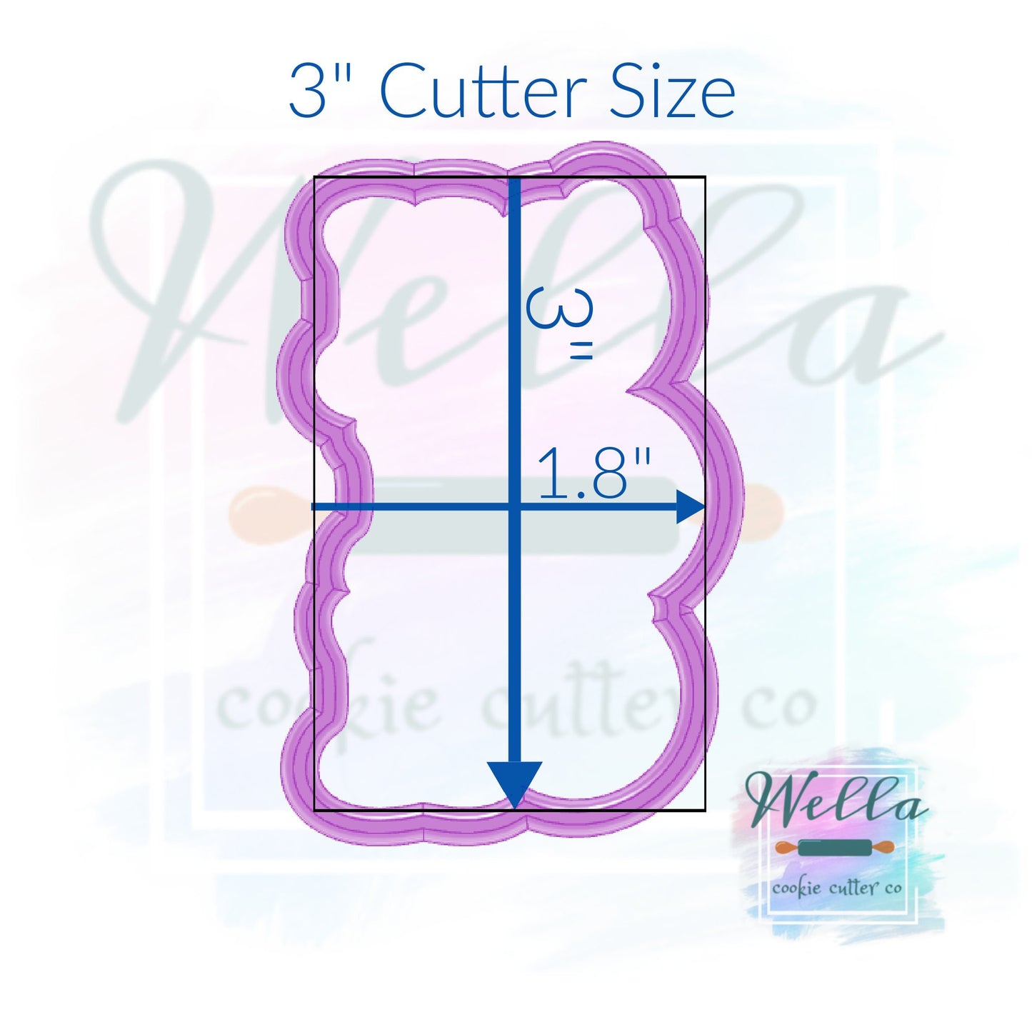 HO HO HO Cookie Cutter, Christmas Cookie Cutter