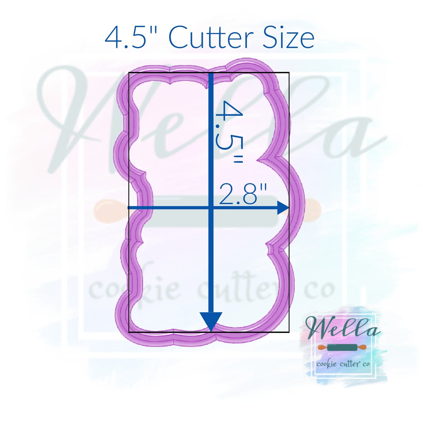 HO HO HO Cookie Cutter, Christmas Cookie Cutter