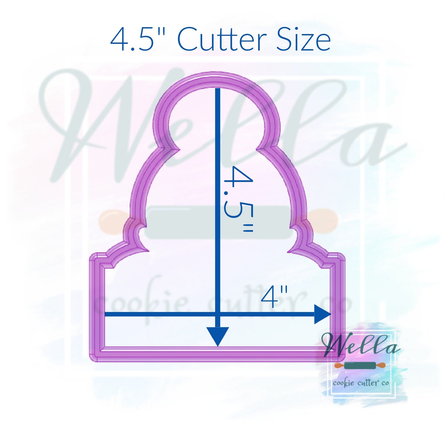Mrs Clause Name Plaque Cookie Cutter with Optional Stencil, Christmas Cookie Cutter