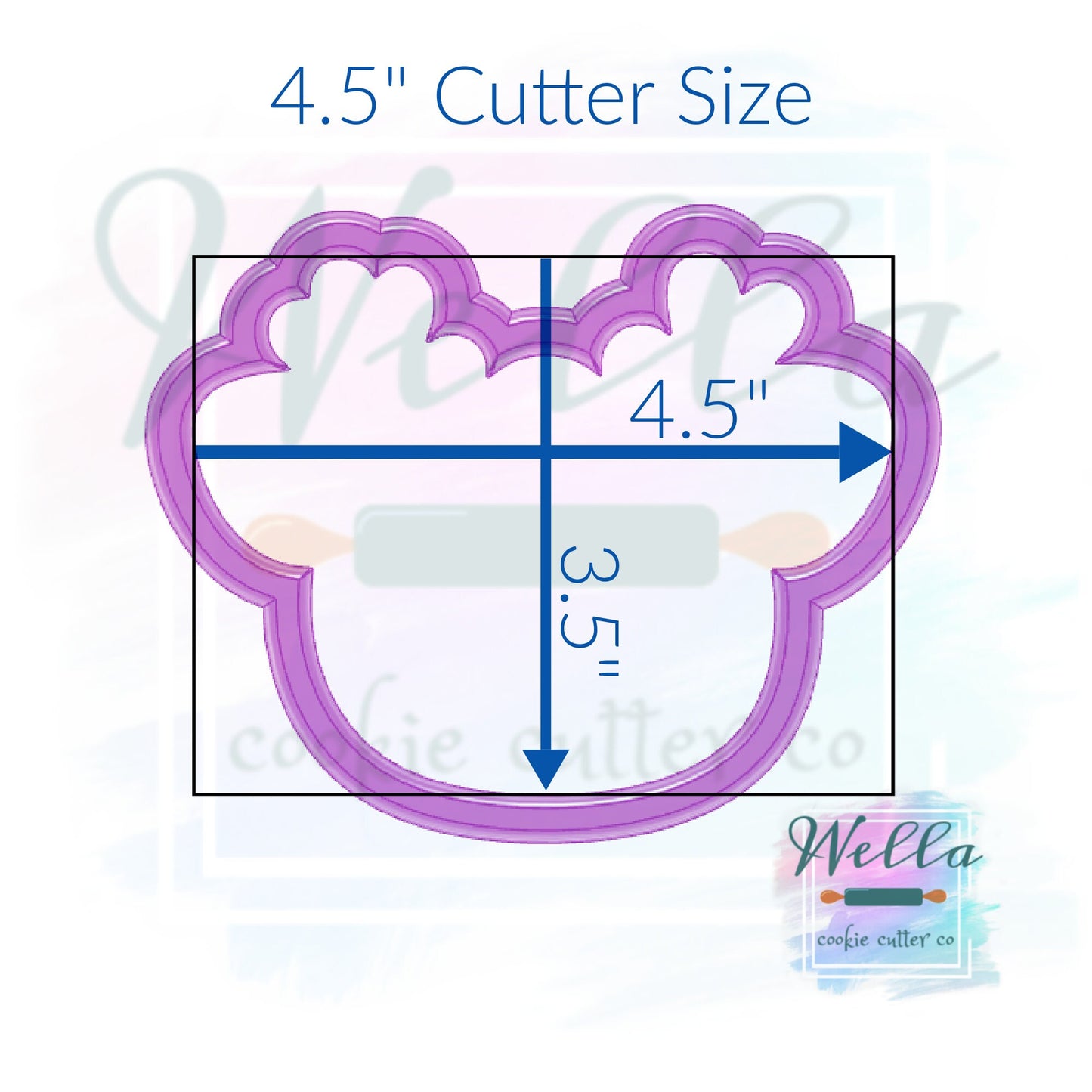 Reindeer Head #2 Cookie Cutter