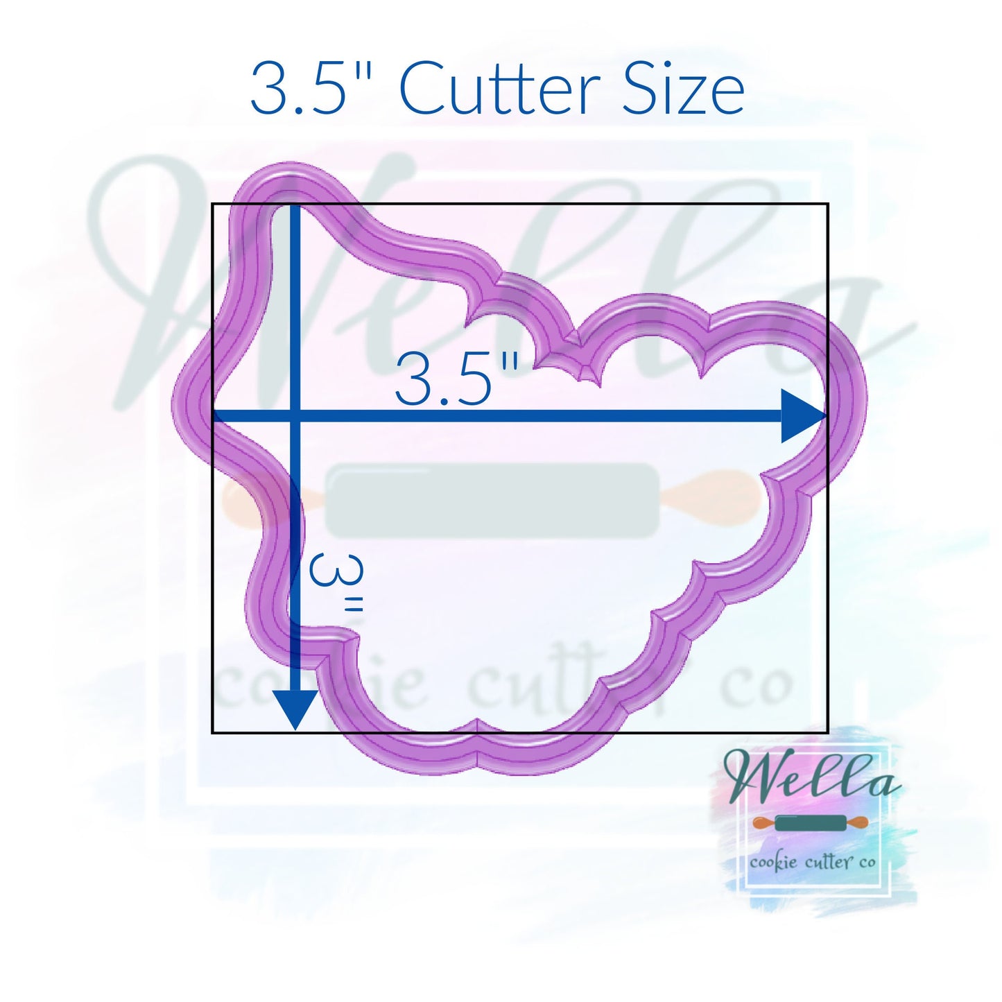 Holly Bunch Cookie Cutter, Christmas Cookie Cutter