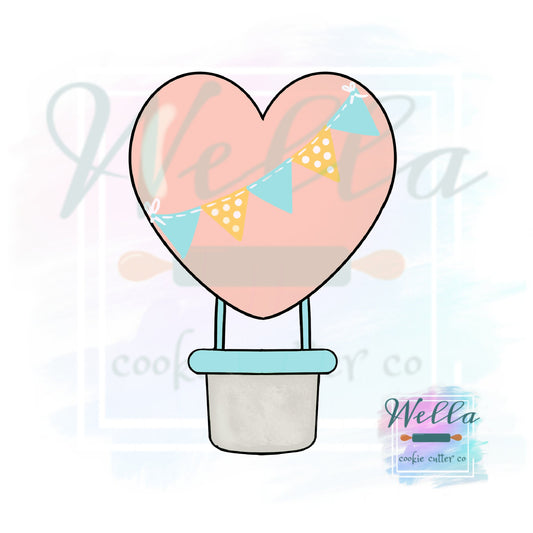Heart Air Balloon Cookie Cutter