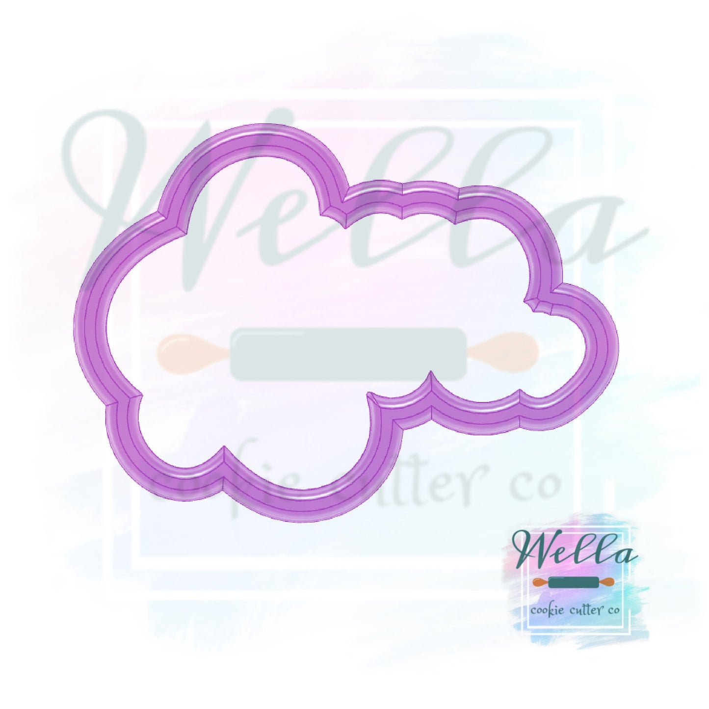 Love Retro Text Cookie Cutter with Optional Stencil