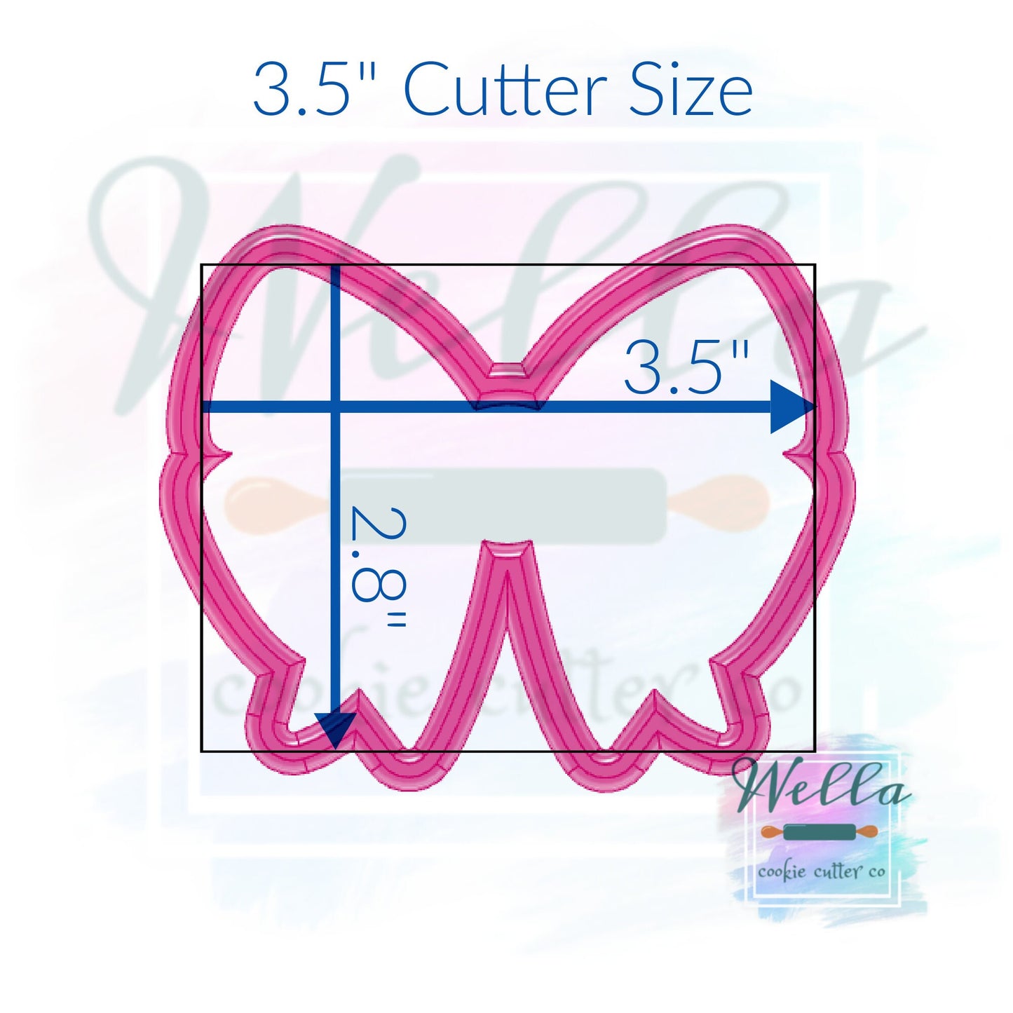 Puffy Spring Bow Cookie Cutter