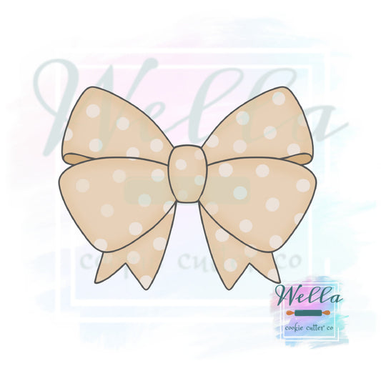 Puffy Spring Bow Cookie Cutter