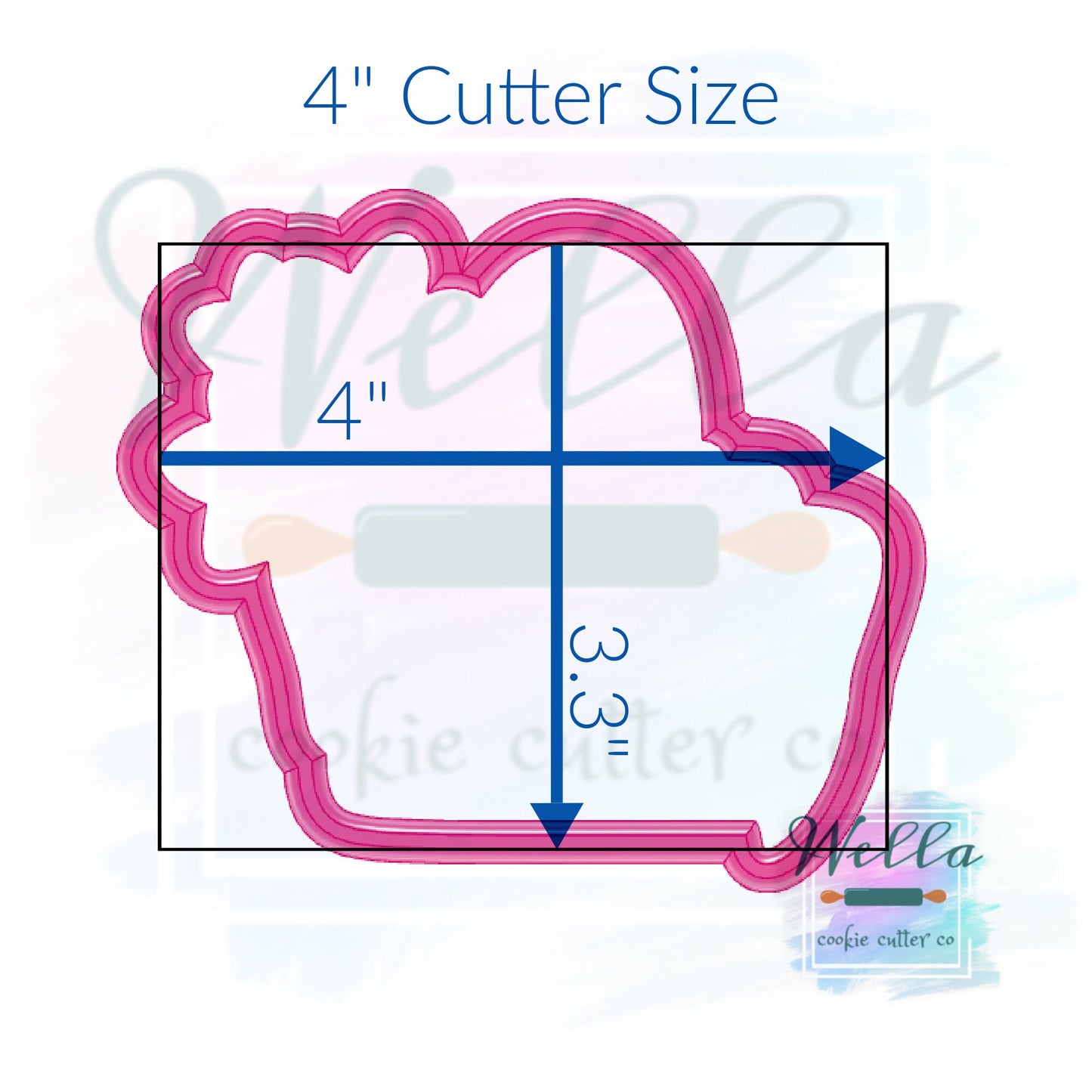 Floral Travel Bag Cookie Cutter