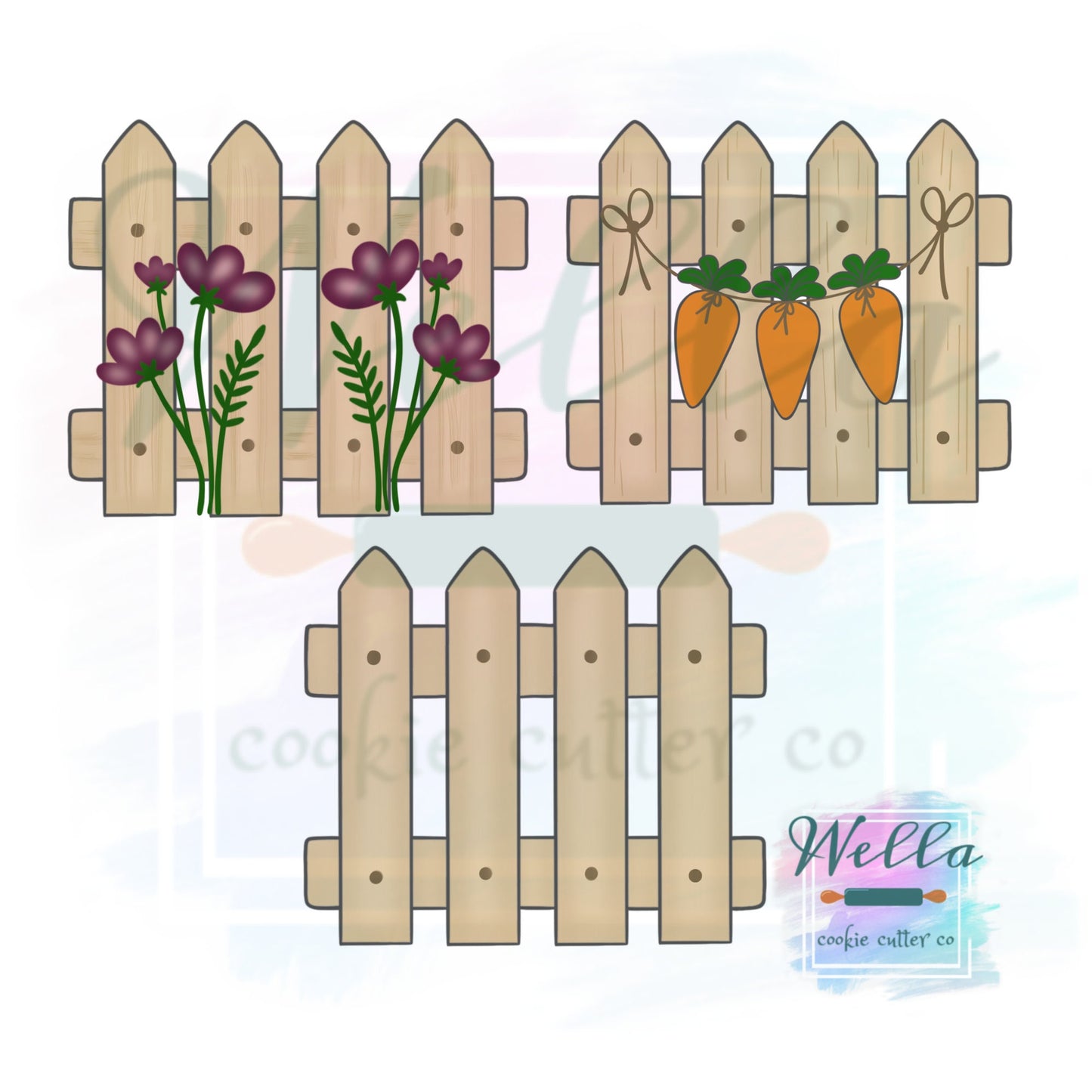 Country Picket Fence Cookie Cutter