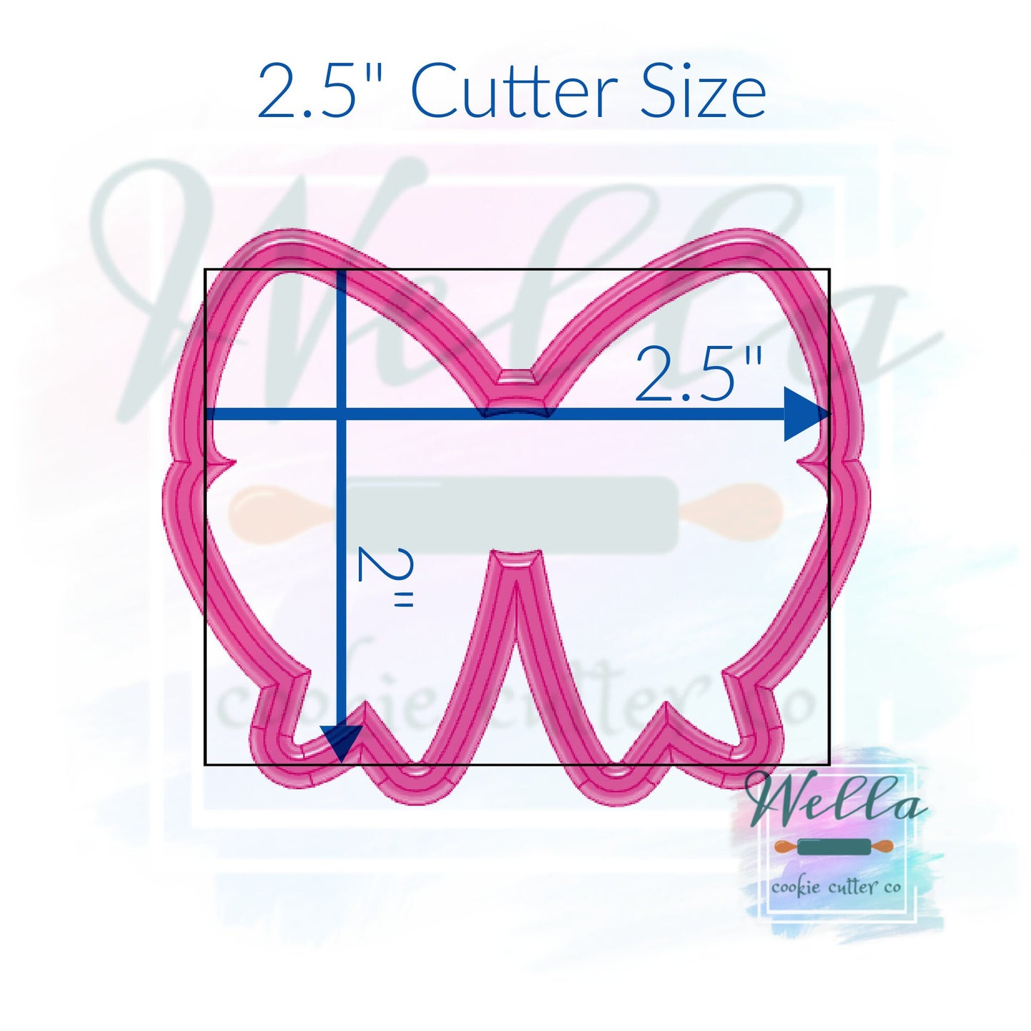 Puffy Spring Bow Cookie Cutter
