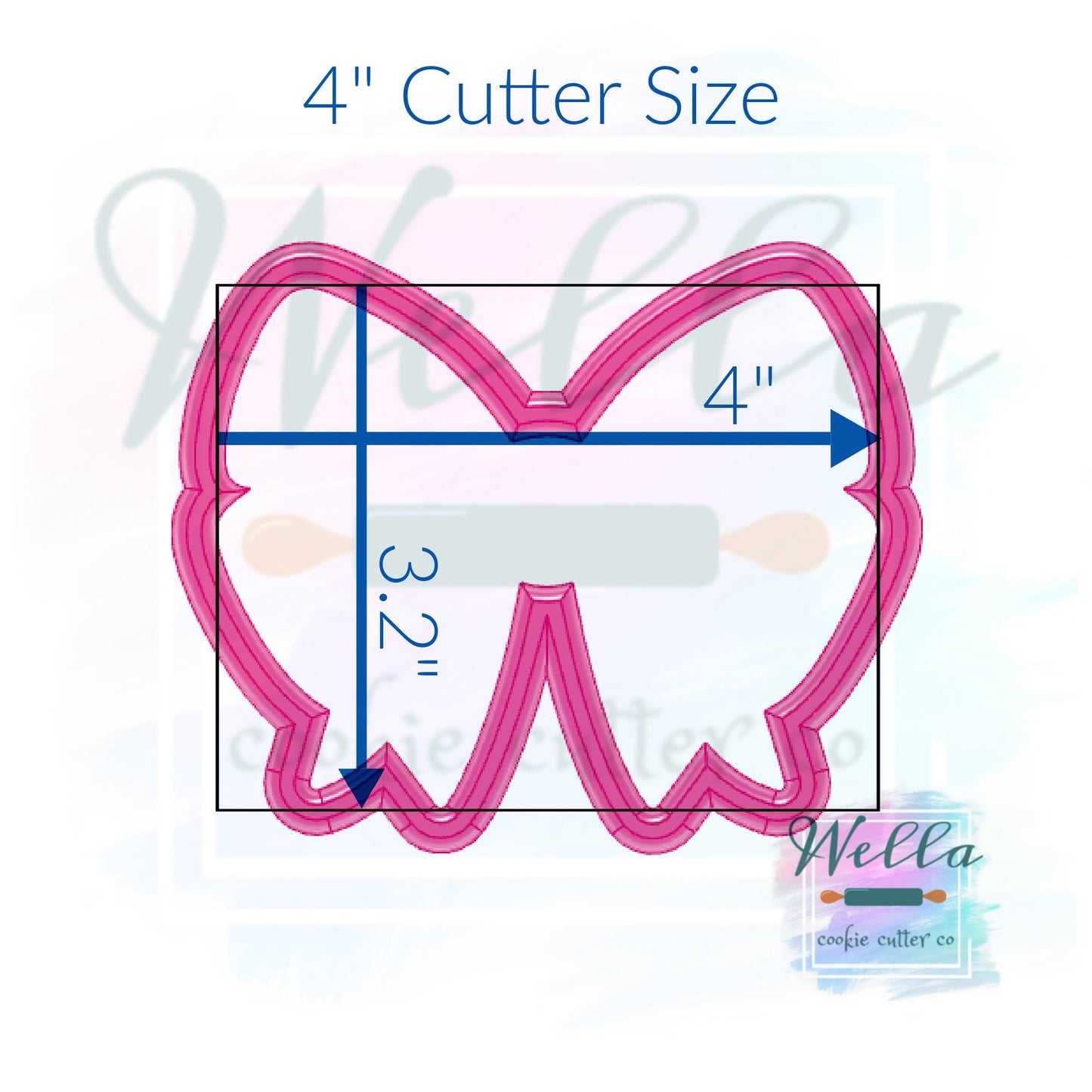 Puffy Spring Bow Cookie Cutter