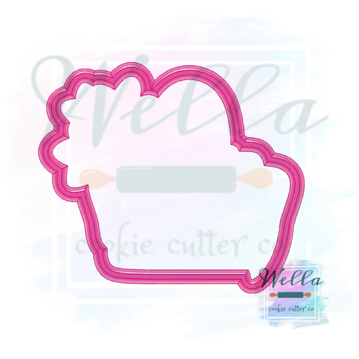 Floral Travel Bag Cookie Cutter