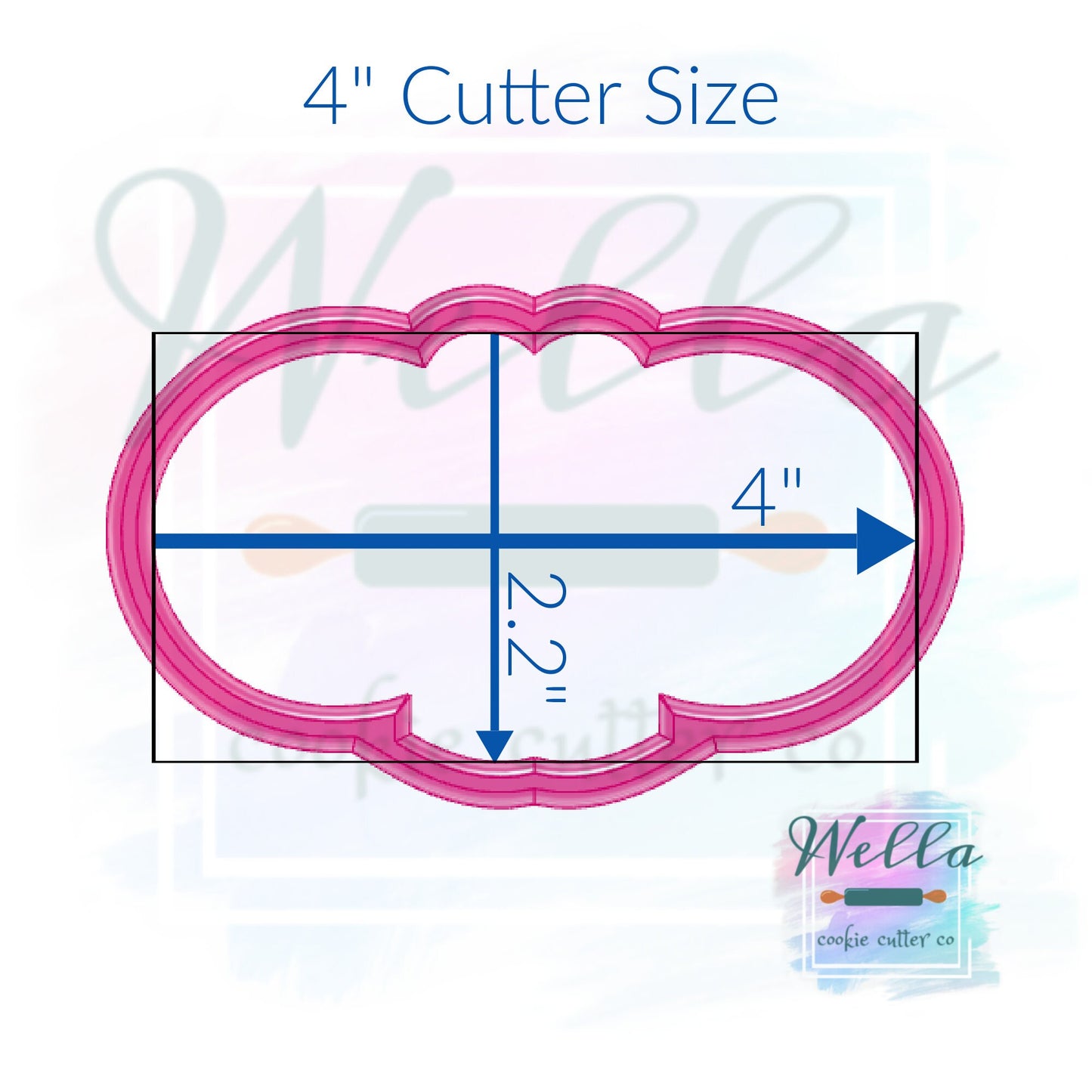 Bunny Heart Nose Cookie Cutter with Optional Stencil