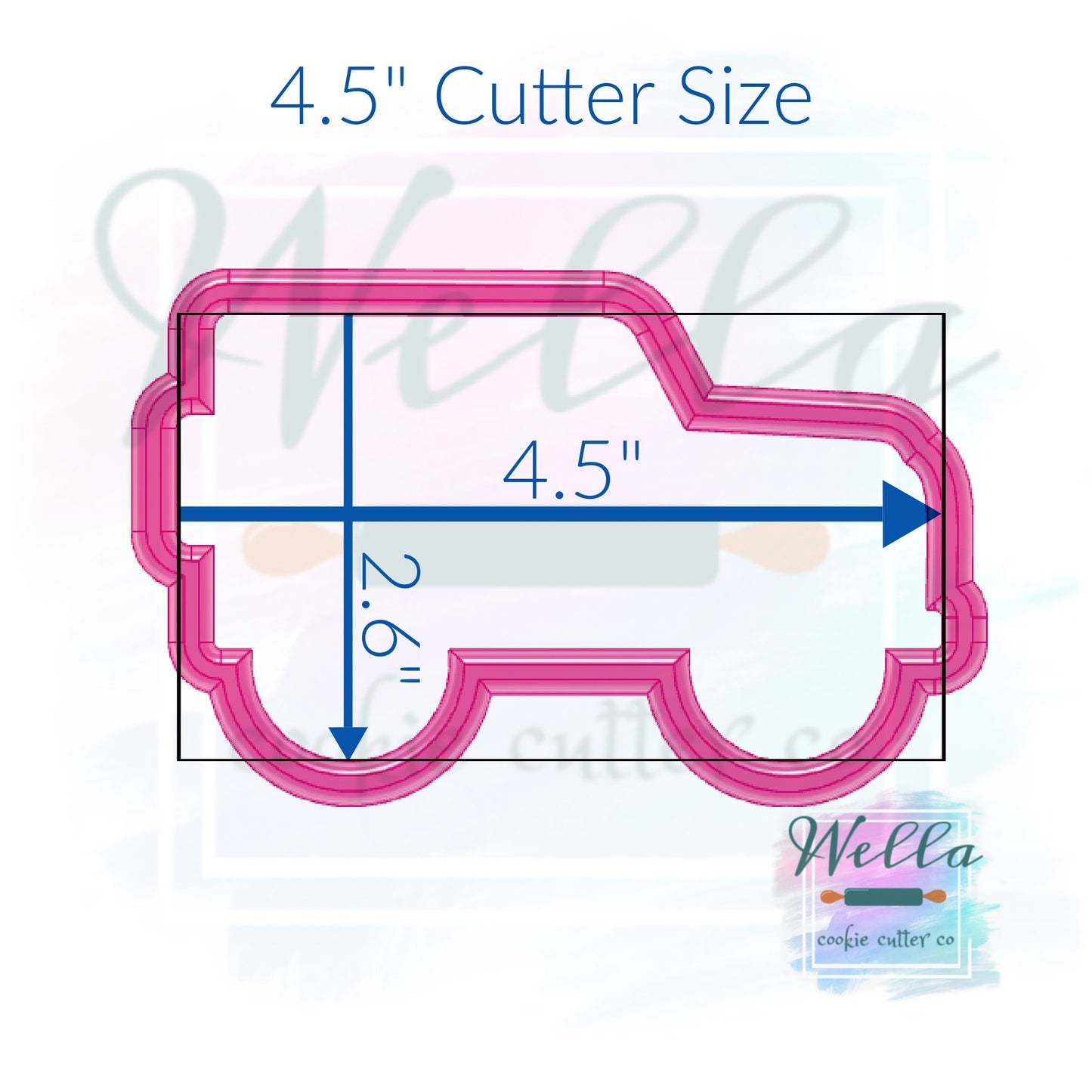 Jeep Side View Cookie Cutter