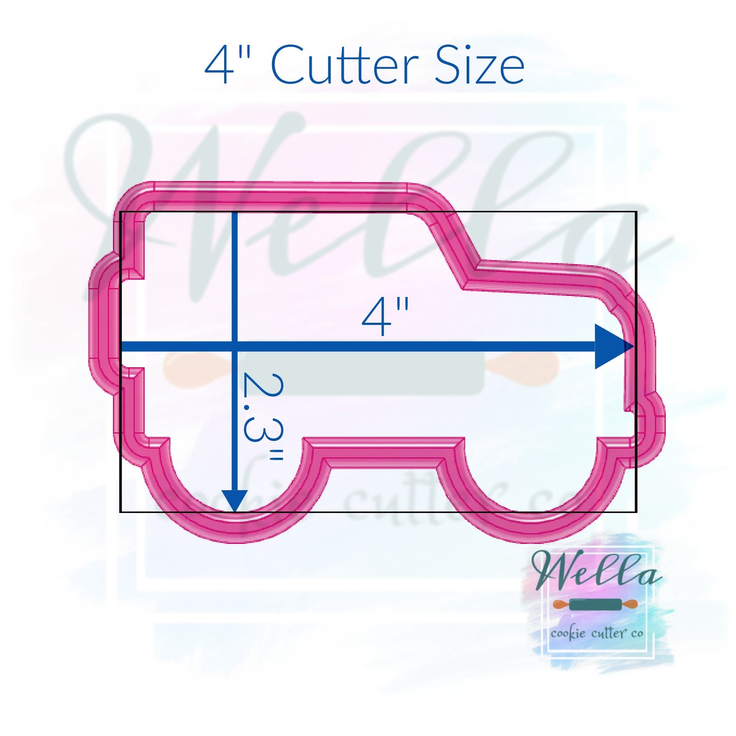 Jeep Side View Cookie Cutter
