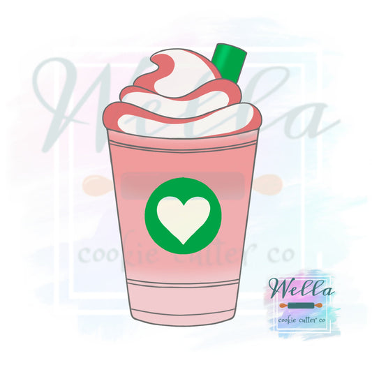 Iced Drink with Whipped Cream Cookie Cutter