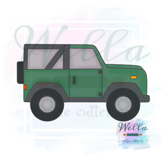 Jeep Side View Cookie Cutter