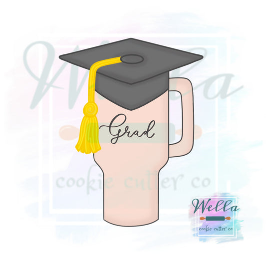 Graduation Tumbler Cookie Cutter