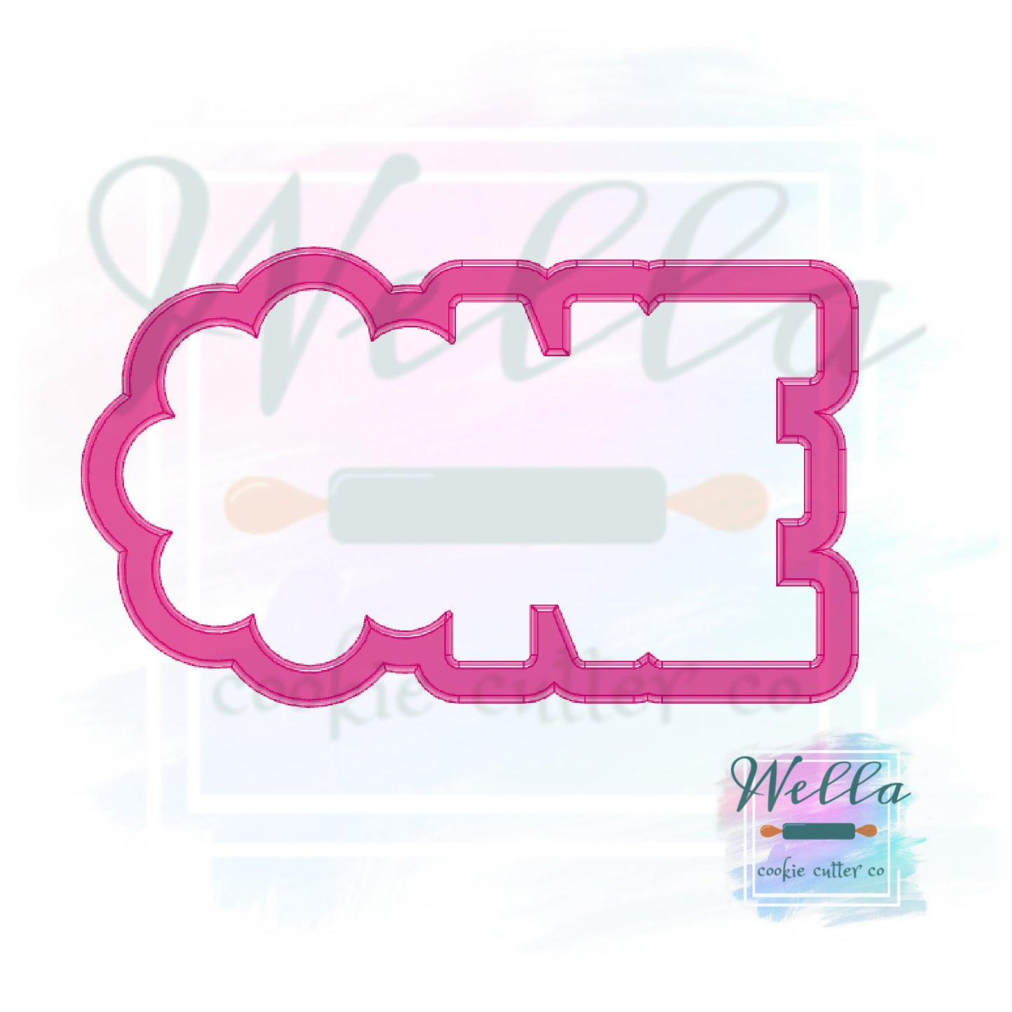 Daisy ONE Block Lettering Cookie Cutter with Optional Stencil