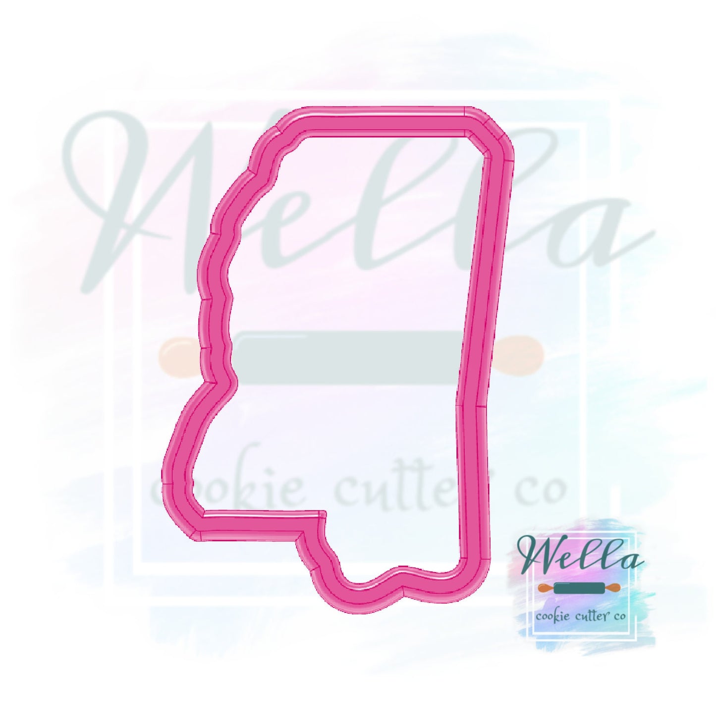 State of Mississippi Cookie Cutter, MS Cookie Cutter