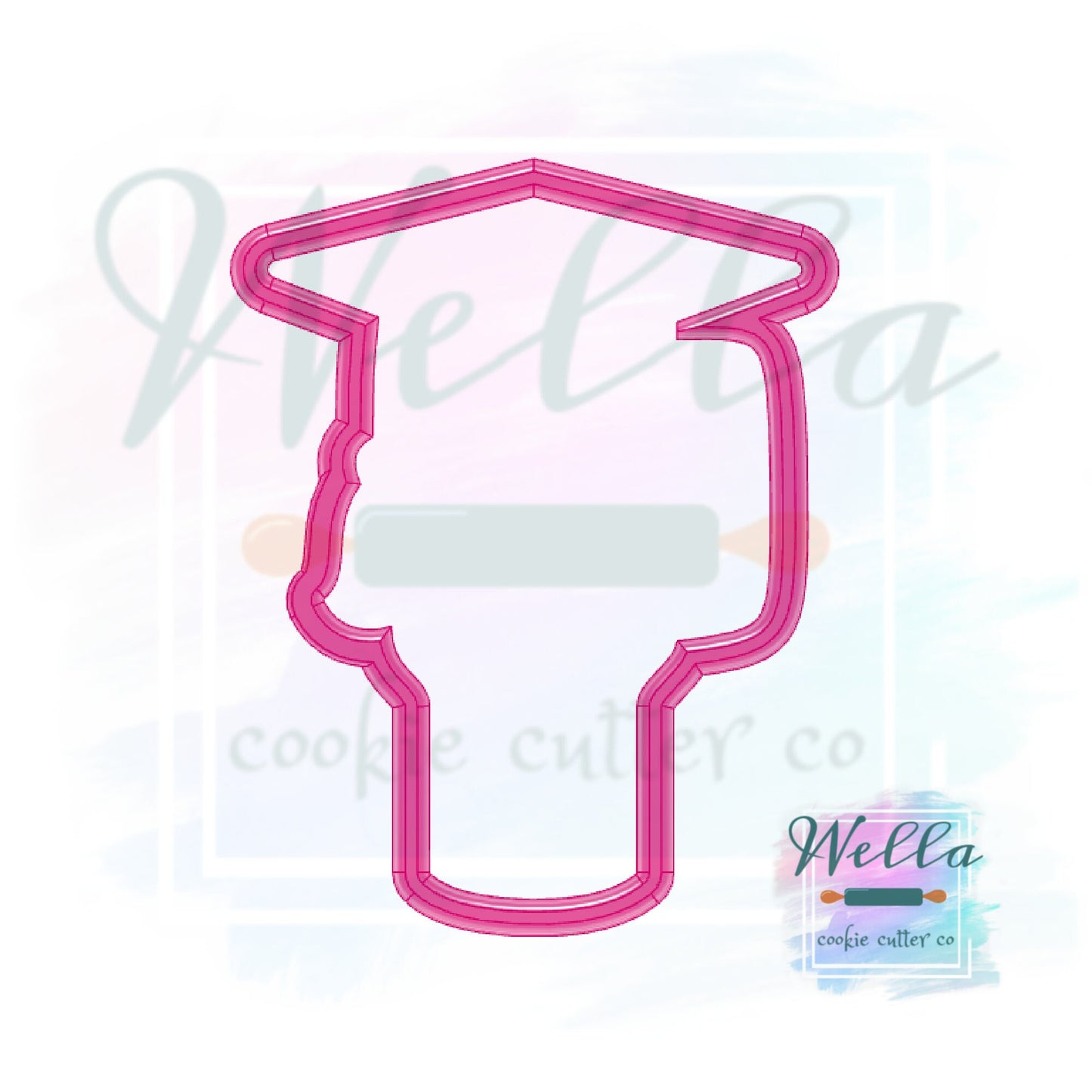 Graduation Tumbler Cookie Cutter