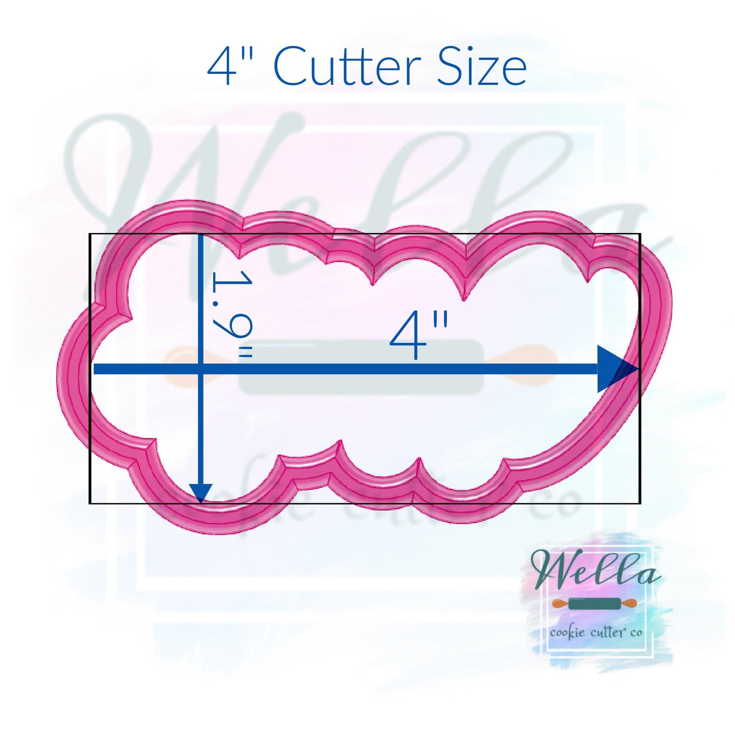 Daisy One Cursive Cookie Cutter with Optional Stencil