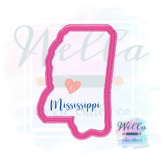 State of Mississippi Cookie Cutter, MS Cookie Cutter