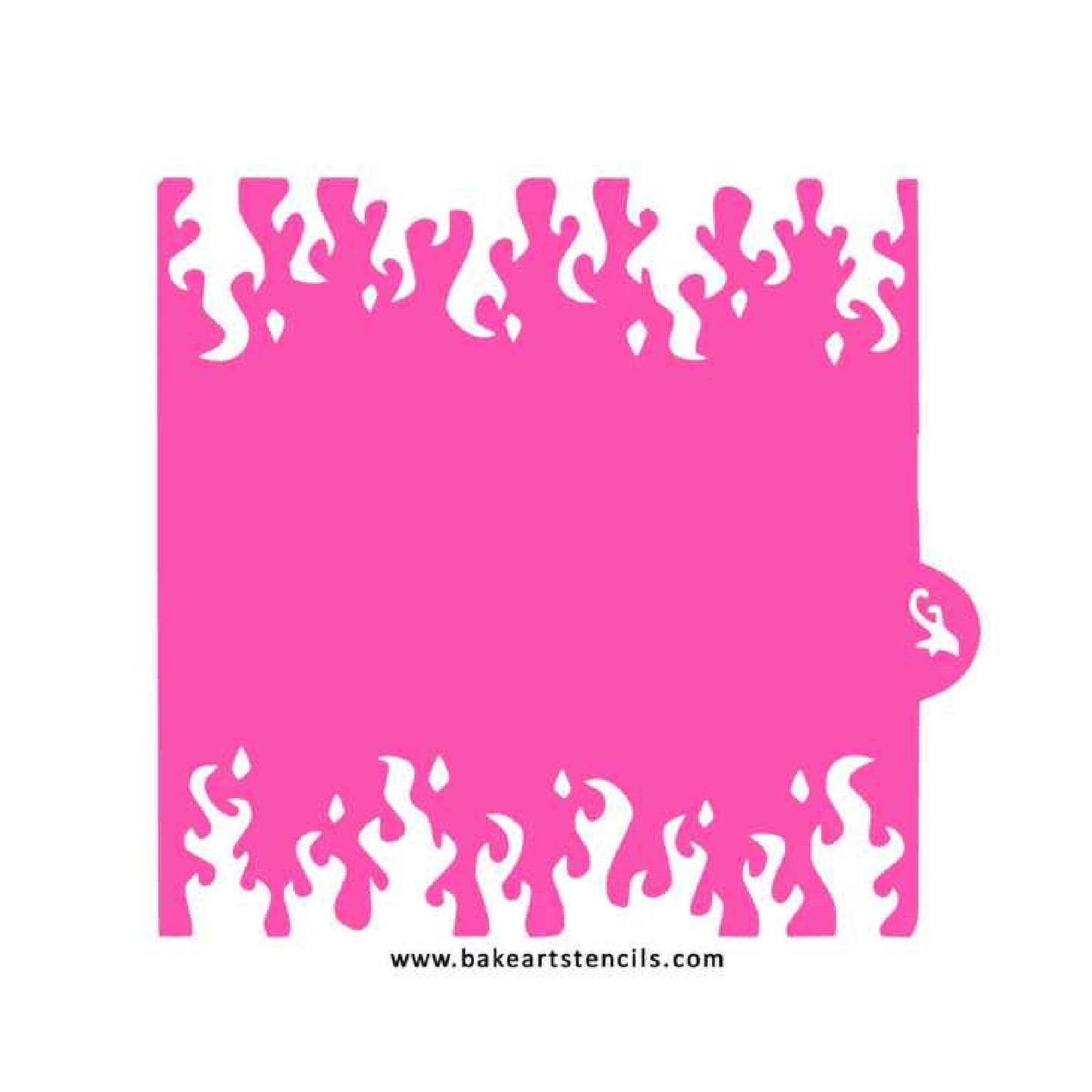 Fire Edger Cookie Stencil