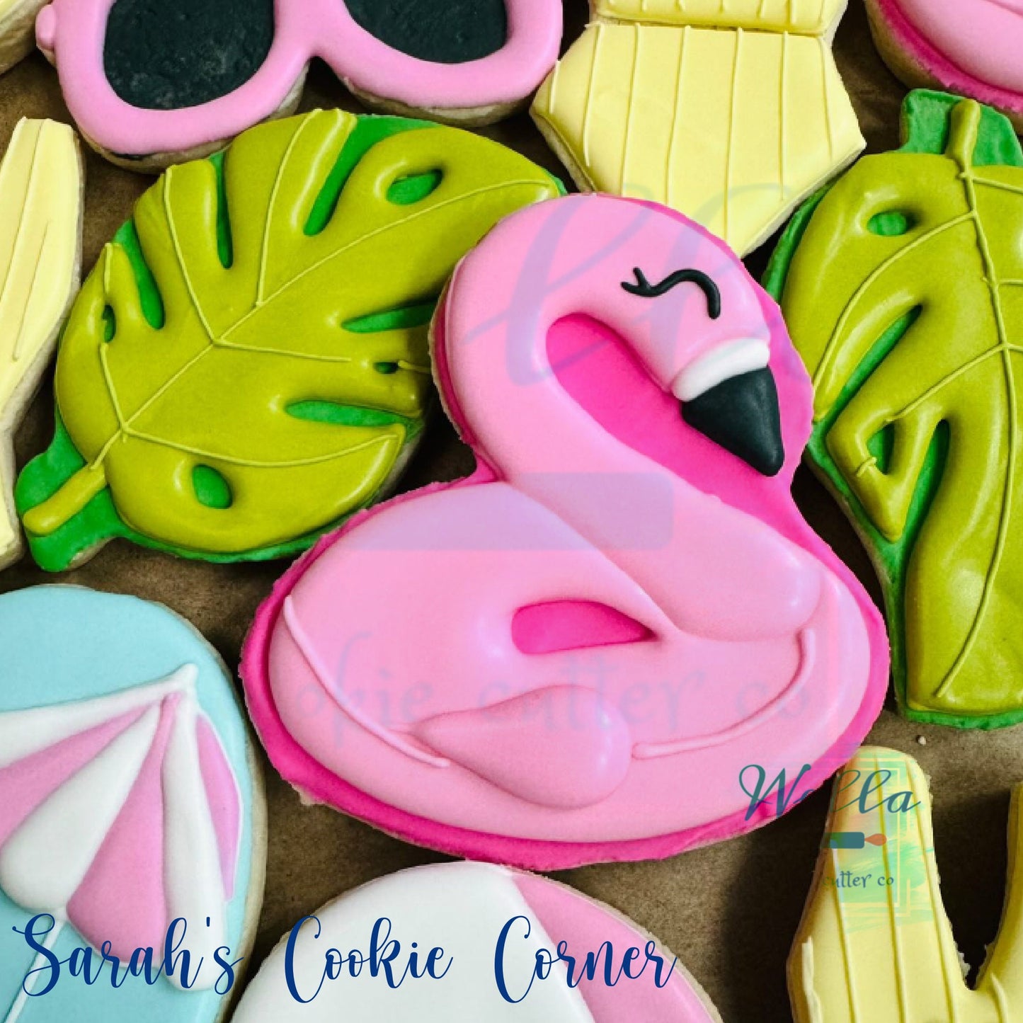 Flamingo Float Cookie Cutter with Optional Stencil