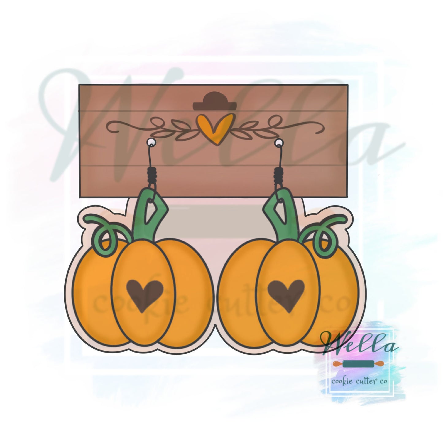 Spooky Earrings Set - Set of 4 Cookie Cutters, Halloween Cookie Cutters