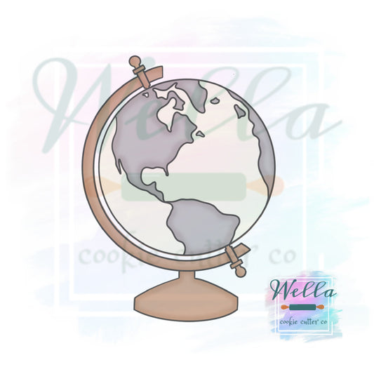 World Globe Cookie Cutter, Travel Cookie Cutter