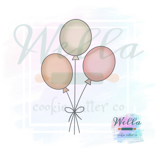 Bunch of Balloons Cookie Cutter