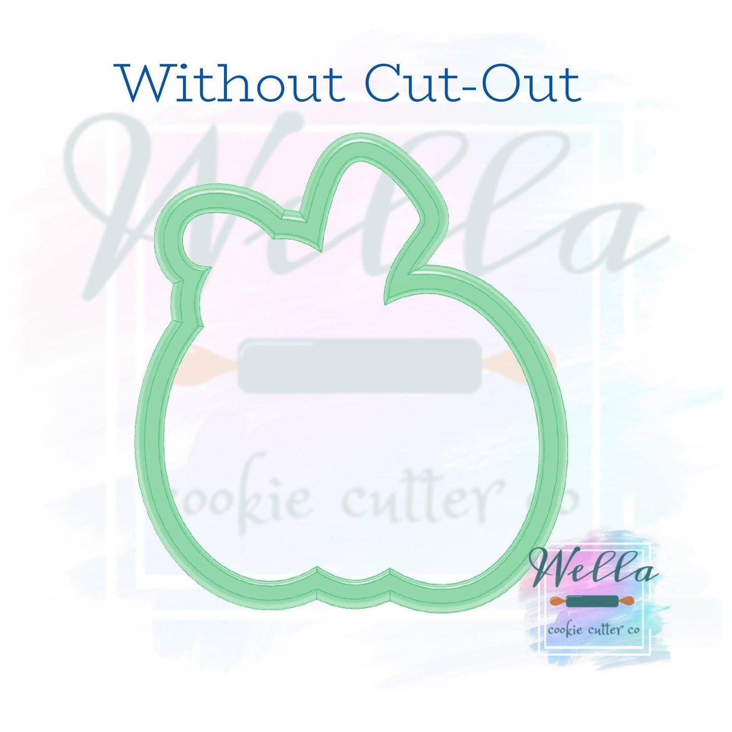 Pumpkin with Heart Cookie Cutter with or without Heart Cut Out