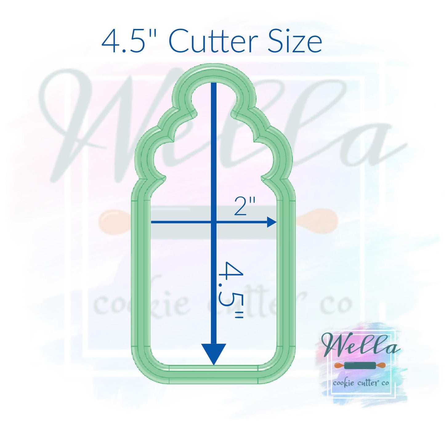 Baby Bottle Skinny Cookie Cutter