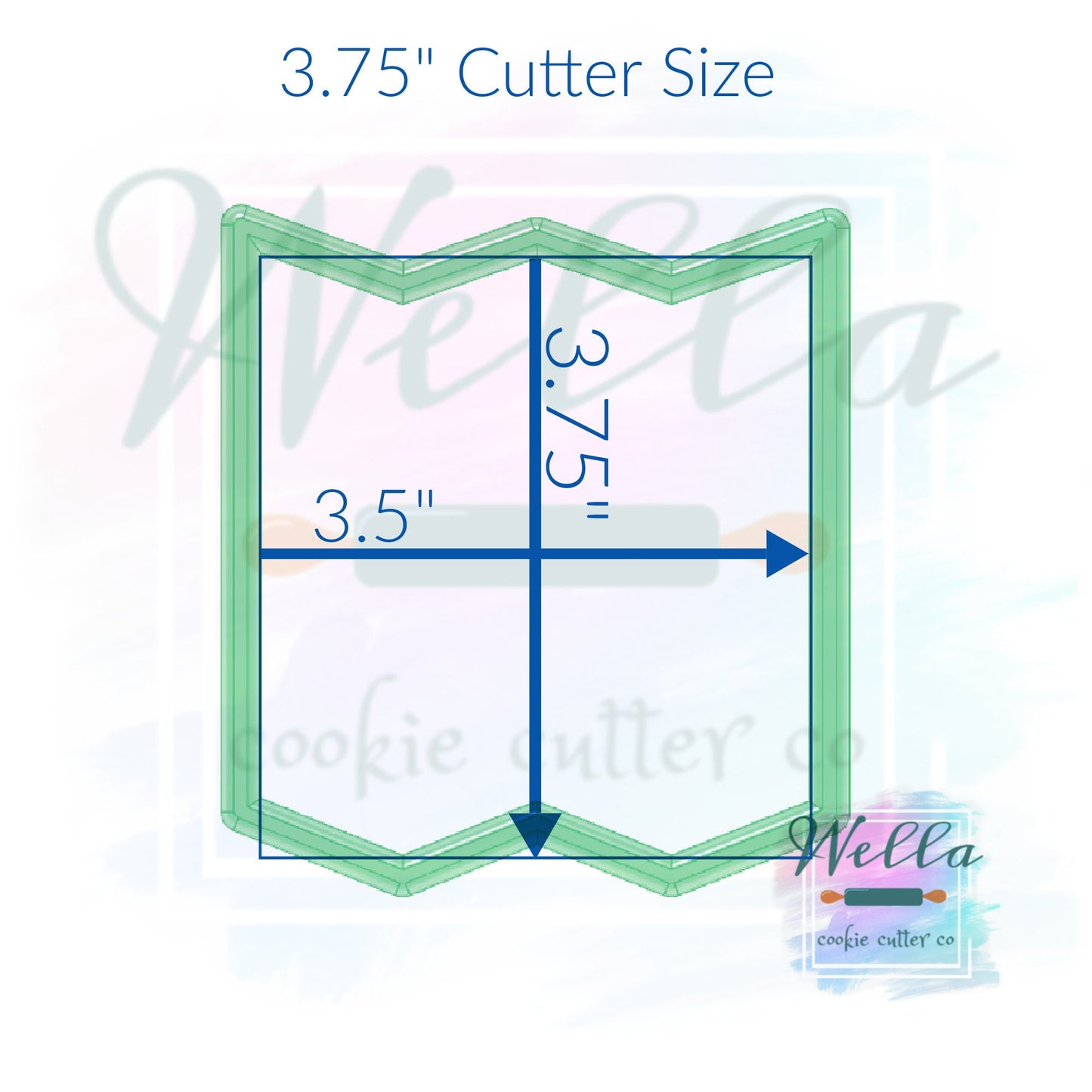 Folded Map Cookie Cutter, Travel Cookie Cutter