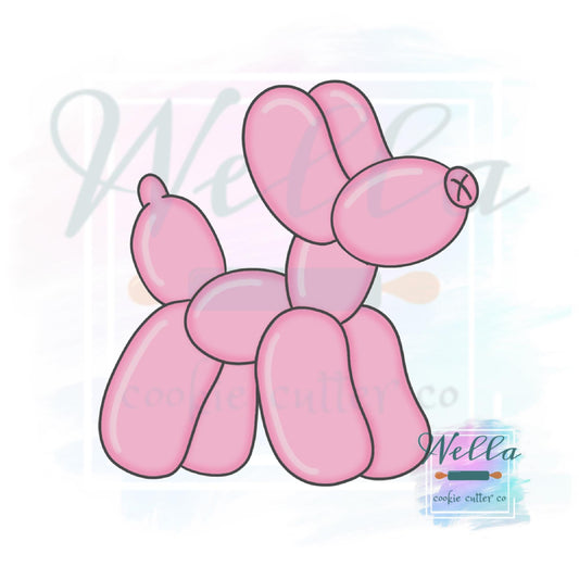 Balloon Dog Cookie Cutter with Optional Stencil