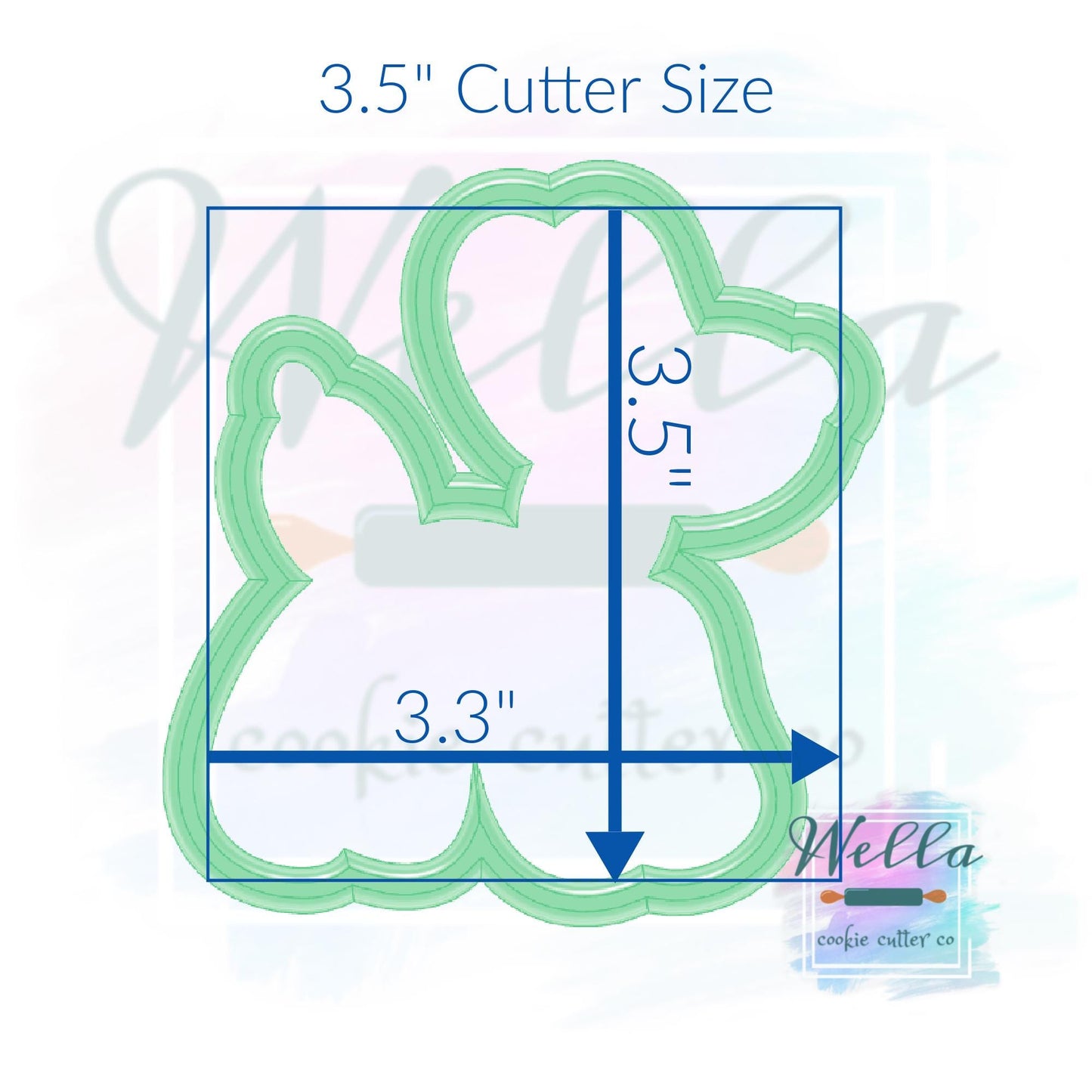 Balloon Dog Cookie Cutter with Optional Stencil