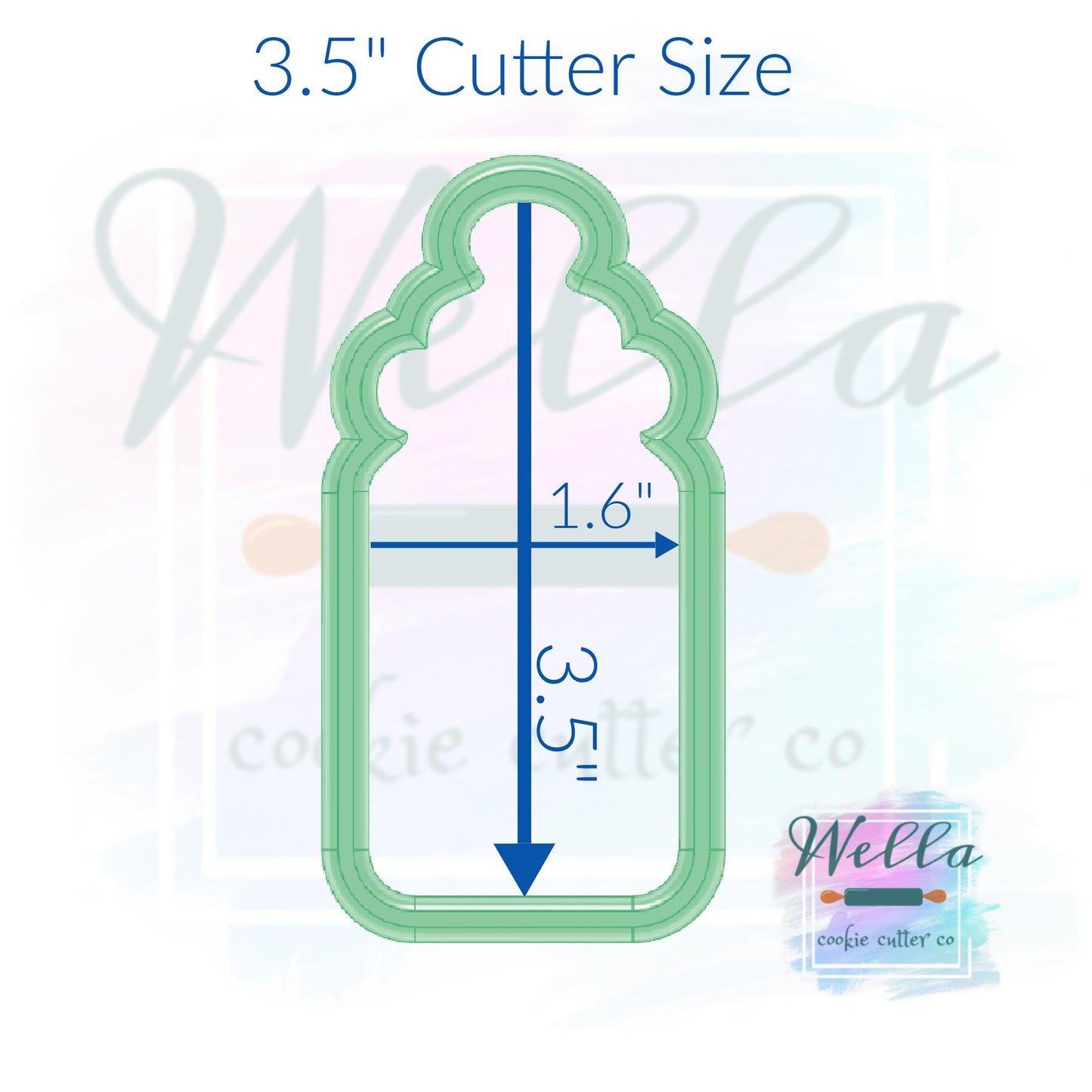 Baby Bottle Skinny Cookie Cutter