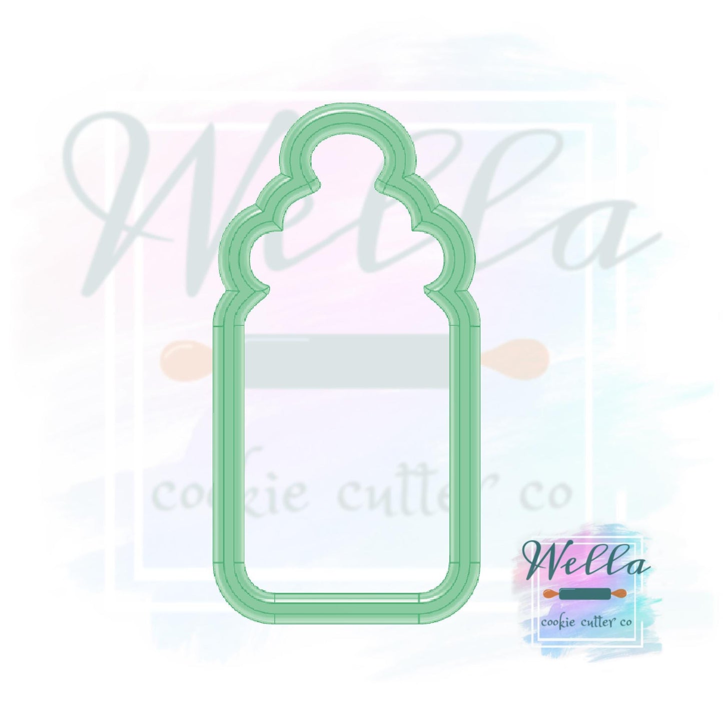 Baby Bottle Skinny Cookie Cutter