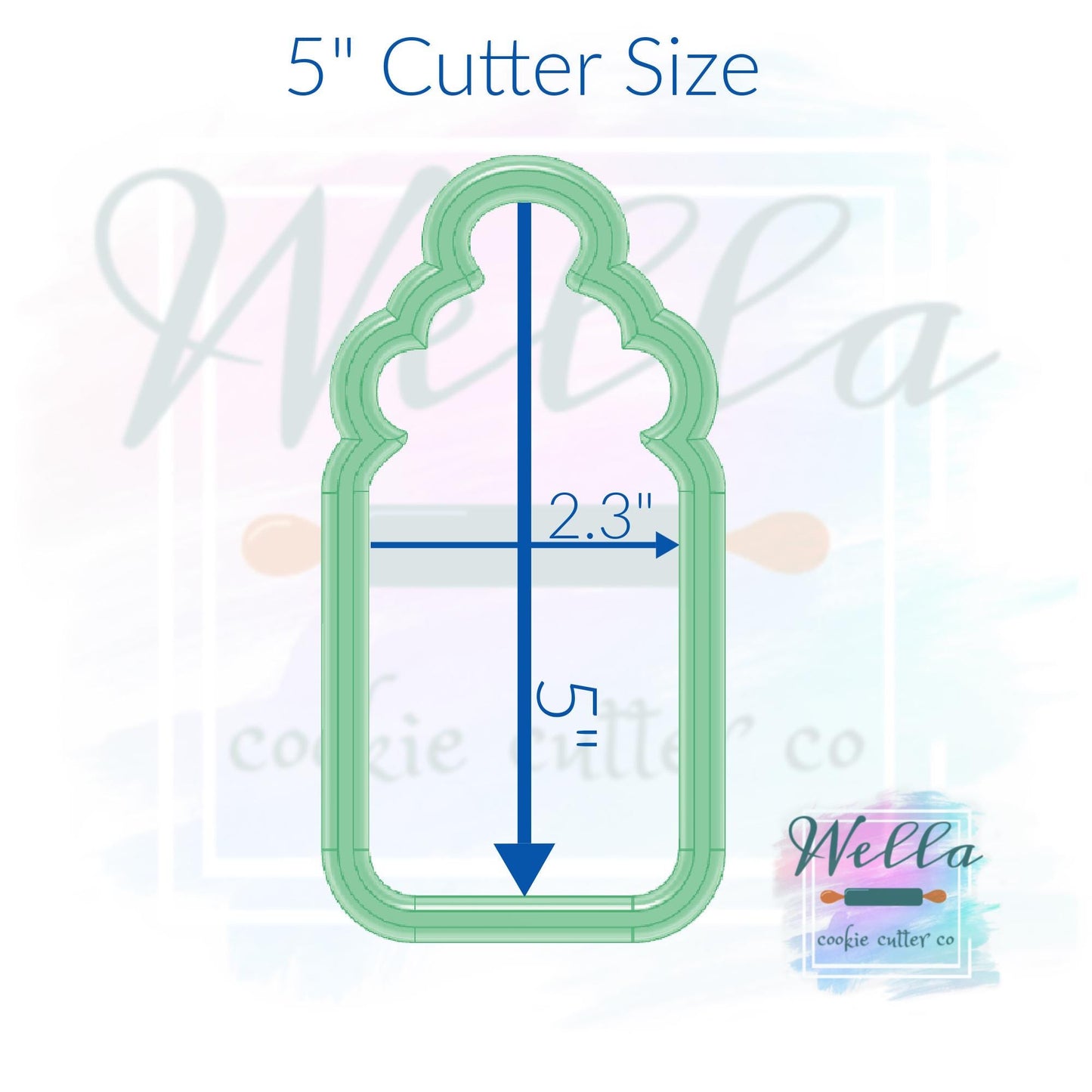 Baby Bottle Skinny Cookie Cutter