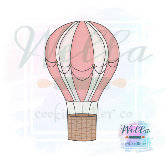 Hot Air Balloon Cookie Cutter, Travel Themed Cookie Cutter