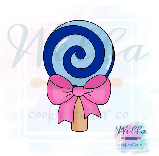 Lollipop with Bow Cookie Cutter