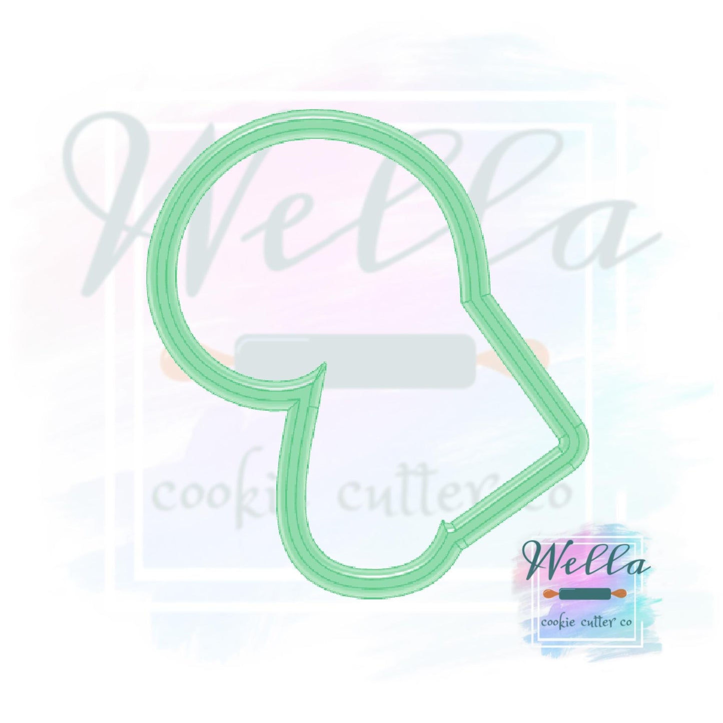 Candy Cane with Tag Cookie Cutter
