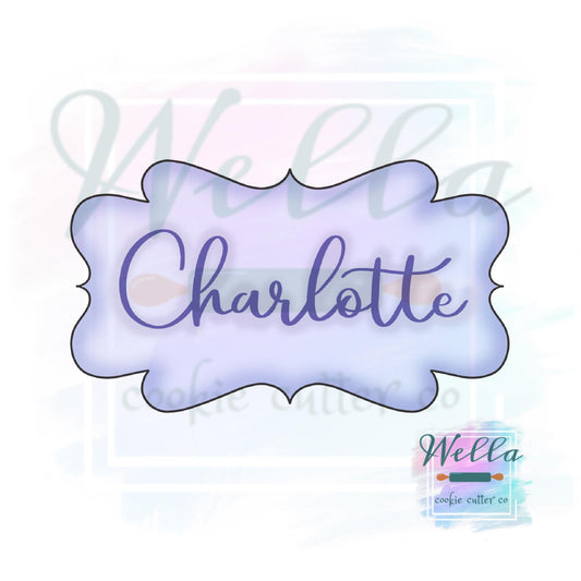 Plaque Charlotte Cookie Cutter